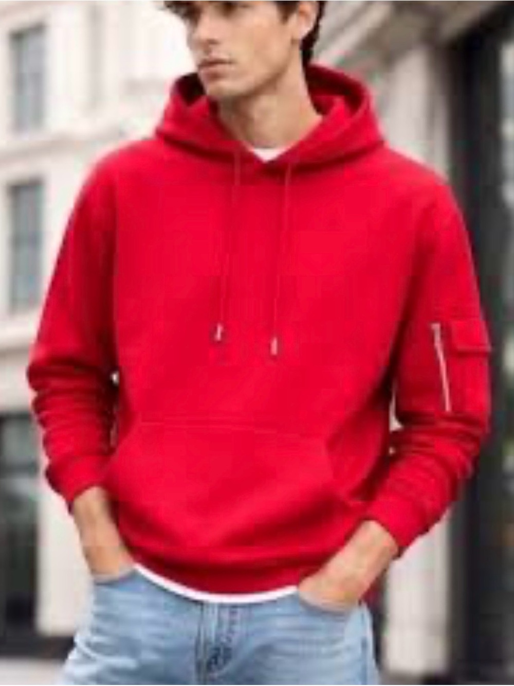 The Kooples Men’s Red Hoodie Sweatshirt Size XL Designer